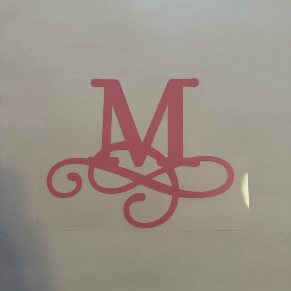 Set of 5 Vinyl Decals with name, letter, or monogram - Personalized